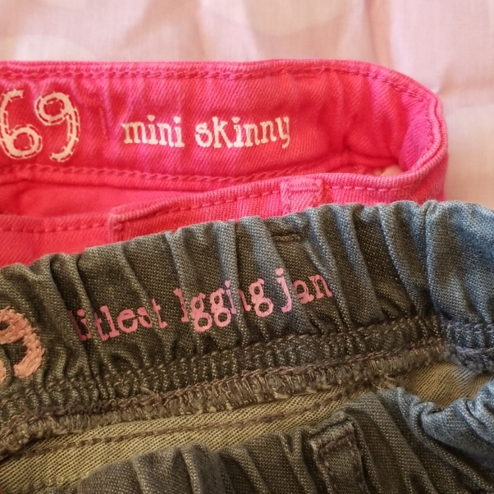 GAP Baby Girl Pink & Gray Jeans Bundle - Picture 8 of 8